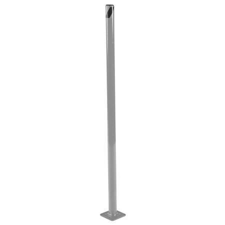 Vestil STEEL PIPE SAFETY BOLLARD 48"X1.75" GRAY BOL-48-2-GYSG
